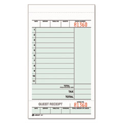 Guest Check Unit Set, Two-Part Carbonless, 6.75 x 4.25, 50 Forms/Pad, 5 Pads/Pack