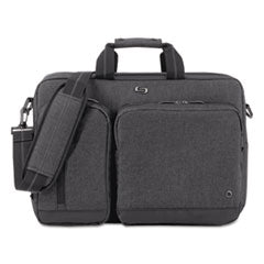 Urban Hybrid Briefcase, Fits Devices Up to 15.6", Polyester, 16.75" x 4" x 12", Gray