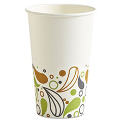 Deerfield Printed Paper Hot Cups, 16 oz, 50 Cups/Sleeve, 20 Sleeves/Carton