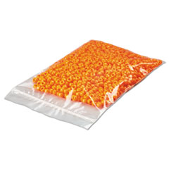 Reclosable Poly Bags, Zipper-Style Closure, 2 mil, 4" x 6", Clear, 1,000/Carton