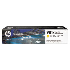 HP 981X, (L0R11A) High-Yield Yellow Original PageWide Cartridge