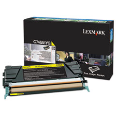 C746A1YG Return Program Toner, 7,000 Page-Yield, Yellow