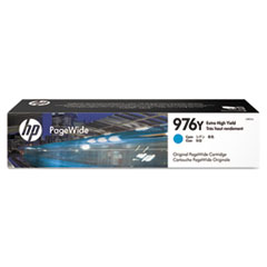 HP 976Y, (L0R05A) Extra High-Yield Cyan Original PageWide Cartridge