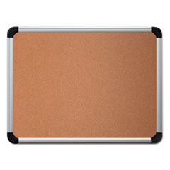 Cork Board with Aluminum Frame, 36 x 24, Tan Surface