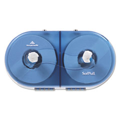 SofPull Twin High-Capacity Center-Pull Dispenser, 20.13 x 7 x 10.75, Splash Blue