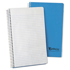 Earthwise by Oxford Recycled Small Notebooks, 1-Subject, Medium/College Rule, Blue Cover, (80) 9.5 x 6 Sheets