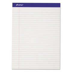 Perforated Writing Pads, Wide/Legal Rule, 50 White 8.5 x 11.75 Sheets, Dozen