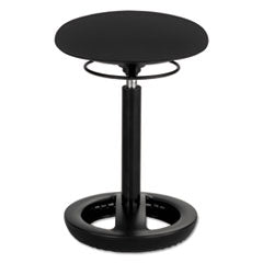 Twixt Desk Height Ergonomic Stool, Supports Up to 250 lb, 22.5" Seat Height, Black, Ships in 1-3 Business Days