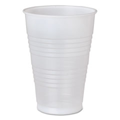 High-Impact Polystyrene Cold Cups, 16 oz, Translucent, 50/Pack