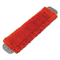 Mop Head, Microfiber, Heavy-Duty, 16 x 5, Red