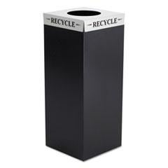 Square-Fecta Lid, Recycle, 15.5w x 15.5d x 3h, Silver, Ships in 1-3 Business Days