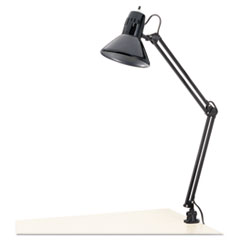 Architect Lamp, Adjustable, Clamp-on, 6.75w x 20d x 28h, Black