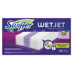 WetJet System Refill Cloths, 11.3" x 5.4", White, 24/Box, 4/Carton