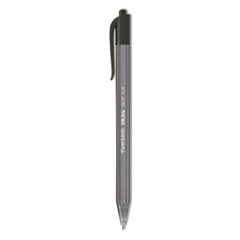 InkJoy 100 RT Ballpoint Pen, Retractable, Medium 1 mm, Black Ink, Smoke/Black Barrel, Dozen