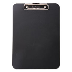 Unbreakable Recycled Clipboard, 0.5" Clip Capacity, Holds 8.5 x 11 Sheets, Black