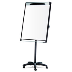 Platinum Mobile Easel, 29 x 41, White Surface, Black Plastic Frame