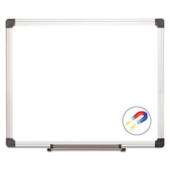 Value Lacquered Steel Magnetic Dry Erase Board, 24 x 36, White Surface, Silver Aluminum Frame