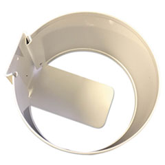 Wall Mount Holder, 6" x 6" x 4", White, 12/Carton