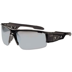 Skullerz Dagr Safety Glasses, Black Frame/Silver Lens, Nylon/Polycarb, Ships in 1-3 Business Days