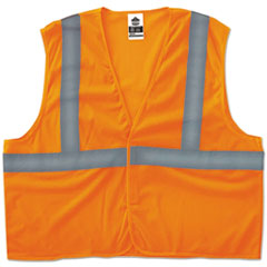 GloWear 8205HL Type R Class 2 Super Econo Mesh Vest, 4X-Large to 5X-Large, Orange, Ships in 1-3 Business Days