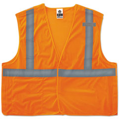 GloWear 8215BA Type R Class 2 Econo Breakaway Mesh Vest, Small to Medium, Orange, Ships in 1-3 Business Days