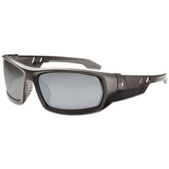 Skullerz Odin Safety Glasses, Matte Black Frame/Silver Lens, Nylon/Polycarb, Ships in 1-3 Business Days