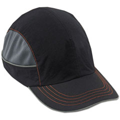 Skullerz 8950 Bump Cap Hat, Long Brim, Black, Ships in 1-3 Business Days