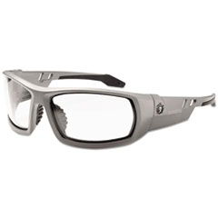 Skullerz Odin Safety Glasses, Gray Frame/Clear Lens, Anti-Fog, Nylon/Polycarb, Ships in 1-3 Business Days