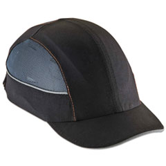 Skullerz 8960 Bump Cap with LED Lighting, Short Brim, Black, Ships in 1-3 Business Days