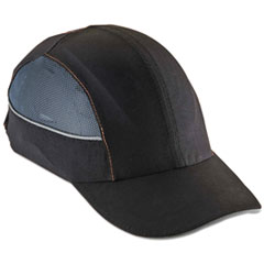 Skullerz 8960 Bump Cap with LED Lighting, Long Brim, Black, Ships in 1-3 Business Days