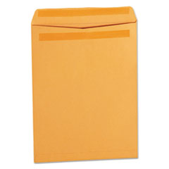 Self-Stick Open End Catalog Envelope, #12 1/2, Square Flap, Self-Adhesive Closure, 9.5 x 12.5, Brown Kraft, 250/Box