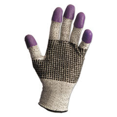 G60 Purple Nitrile Gloves, 230 mm Length, Medium/Size 8, Black/White, 12 Pairs/Carton