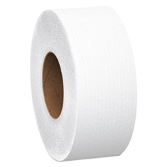 Essential JRT Jumbo Roll Bathroom Tissue, Septic Safe, 1-Ply, White, 3.55" x 2,000 ft, 12 Rolls/Carton