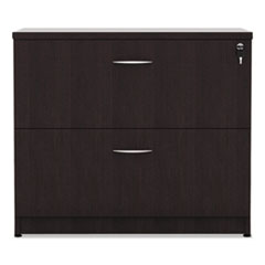 Alera Valencia Series Lateral File, 2 Legal/Letter-Size File Drawers, Espresso, 34" x 22.75" x 29.5"