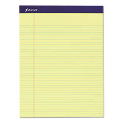 Legal Ruled Pads, Narrow Rule, 50 Canary-Yellow 8.5 x 11.75 Sheets, 4/Pack