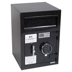 Depository Security Safe, 0.95 cu ft, 14 x 15.5 x 20, Black