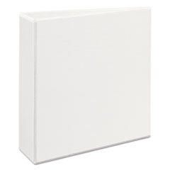 Heavy-Duty View Binder with DuraHinge, One Touch EZD Rings and Extra-Wide Cover, 3 Ring, 3" Capacity, 11 x 8.5, White, (1321)