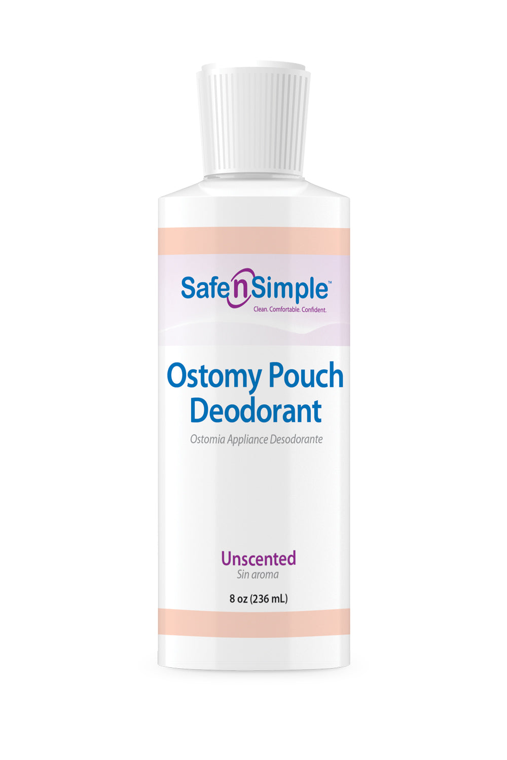 Ostomy Pouch Deodorant 8oz Bottle (Blue)