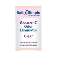 Assure C Odor Eliminator Clear Deodorizer and Lubricant - 1/4 oz Travel Sachet