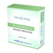 Alginate 4" x 4" Dressing Pad - 10 Pads/Box - Sterilized