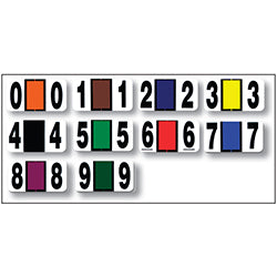 File Right Numbers - Full Set (0-9) - 10 Rolls 10 / PK