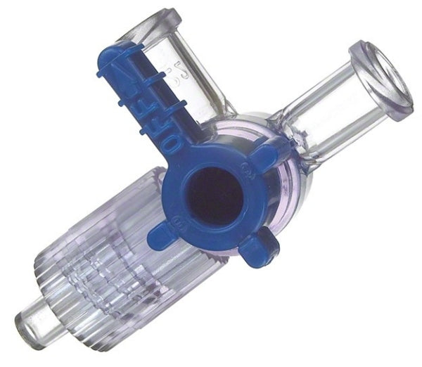 Three-way stopcock with SPIN-LOCK®