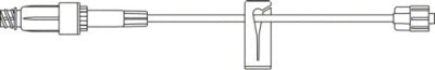 Small Bore Extension Set with Bonded ULTRASITE® Valve - Priming Volume: 0.61 mL Length: 8 in.