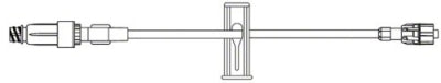 Small Bore Extension Set with Bonded ULTRASITE® Valve - Priming Volume: 0.7 mL Length: 7 in.