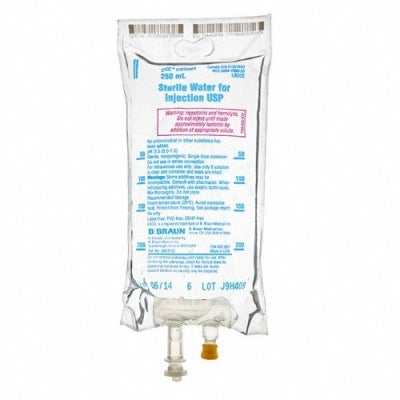 Sterile Water for Injection USP, 250 mL