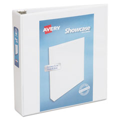 Showcase Economy View Binder with Round Rings, 3 Rings, 2" Capacity, 11 x 8.5, White