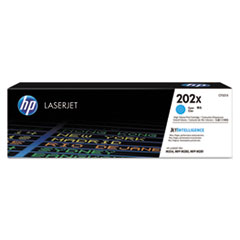 HP 202X, (CF501X) High-Yield Cyan Original LaserJet Toner Cartridge