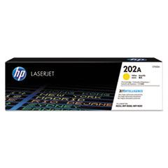 HP 202A, (CF502A) Yellow Original LaserJet Toner Cartridge