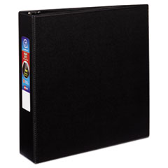 Heavy-Duty Non-View Binder with DuraHinge and One Touch EZD Rings, 3 Rings, 2" Capacity, 11 x 8.5, Black