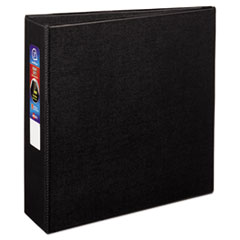 Heavy-Duty Non-View Binder with DuraHinge and Locking One Touch EZD Rings, 3 Rings, 3" Capacity, 11 x 8.5, Black